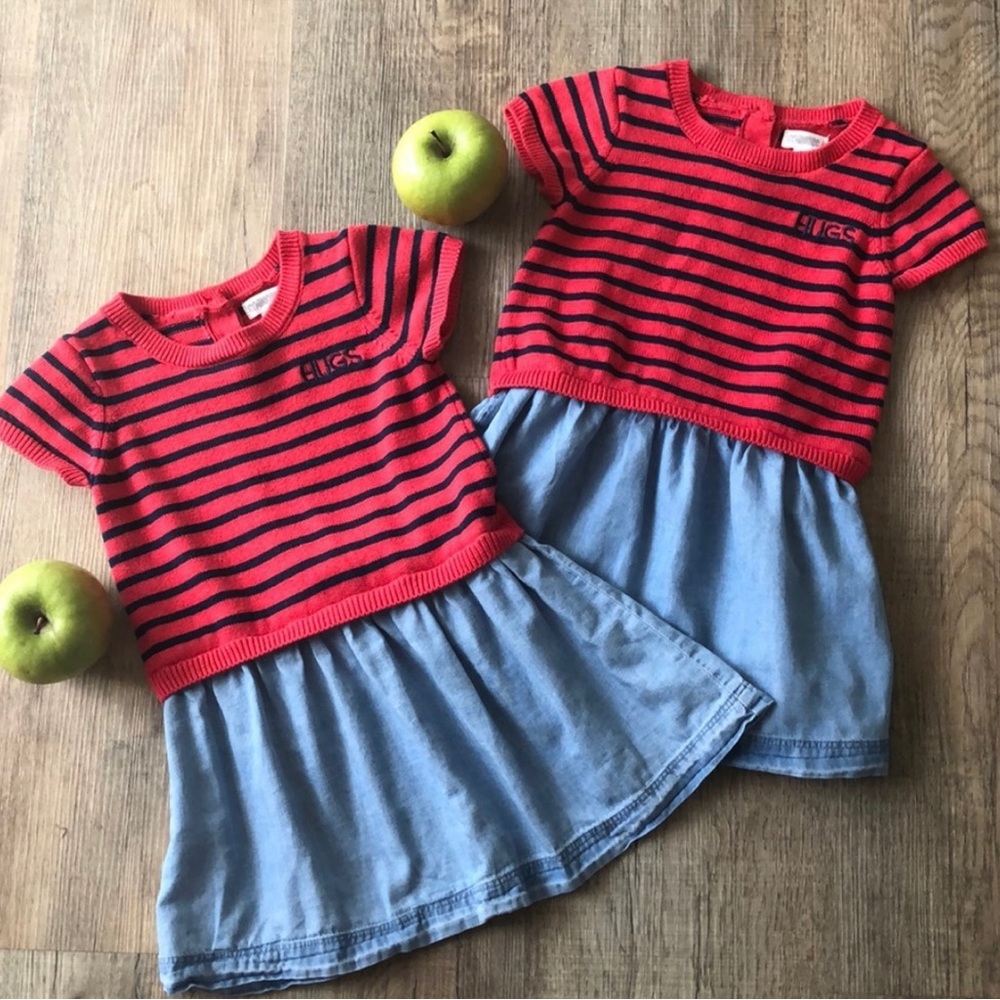 Gymboree HUGS twin girl sweater play dress set 2T